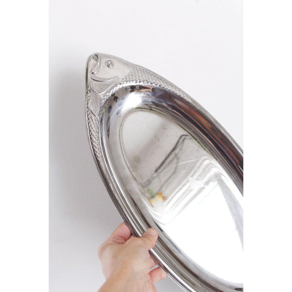 Vintage Fish Serving Platter Tray - WMF Cromargan 18/10 Stainless Steel, Silver