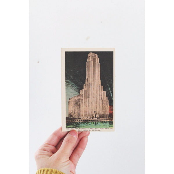 Vintage Chicago Postcard Apparel & Manufacturers Building - Architecture, Historical