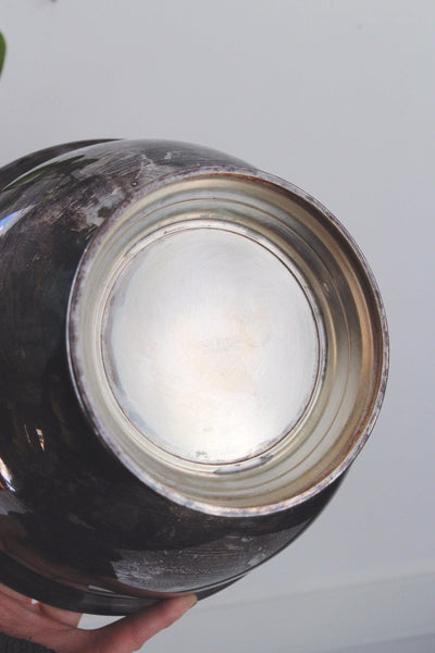 Vintage Silver Footed Pedestal Bowl Centerpiece