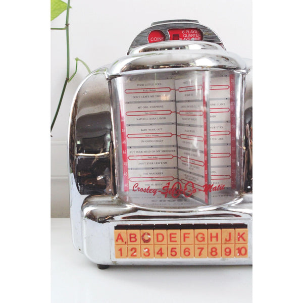 Vintage Crosley CR-9 Select-O-Matic Diner Jukebox Radio - Collectors Edition, Retro AM/FM Cassette - With Box