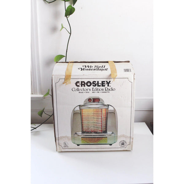 Vintage Crosley CR-9 Select-O-Matic Diner Jukebox Radio - Collectors Edition, Retro AM/FM Cassette - With Box