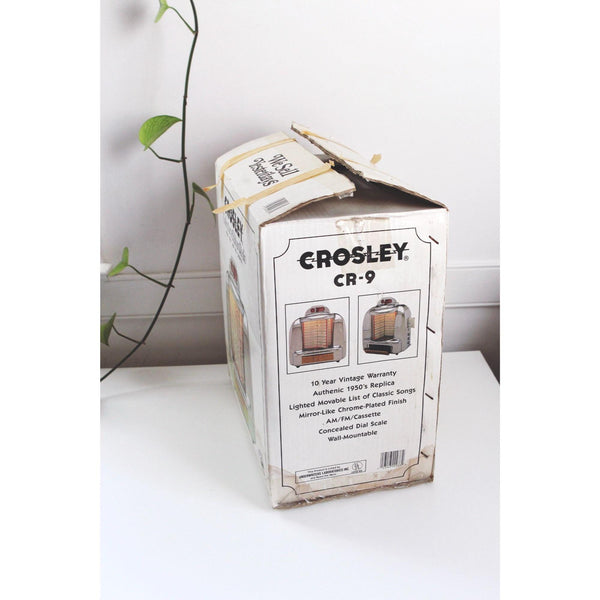 Vintage Crosley CR-9 Select-O-Matic Diner Jukebox Radio - Collectors Edition, Retro AM/FM Cassette - With Box