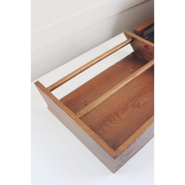 Vintage Wooden Wall Shelf With Two Rods For Display Storage - Trinket Shelf, Towel Rack