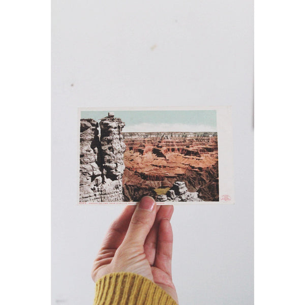 Vintage Grand Canyon Postcard - ONeills Point - Unused Linen Era Printed in USA