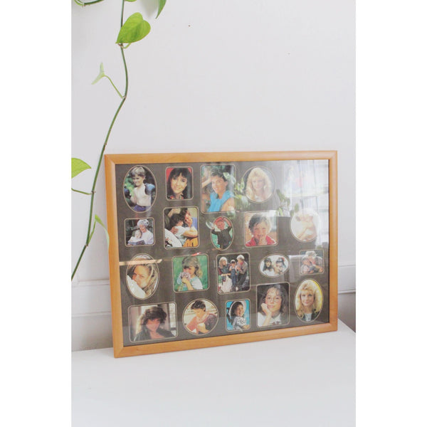 Vintage Collage Wood Picture Frame 16x20 - Multi- Photo, Art, Wall Hanging