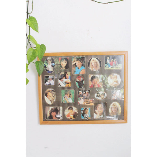 Vintage Collage Wood Picture Frame 16x20 - Multi- Photo, Art, Wall Hanging