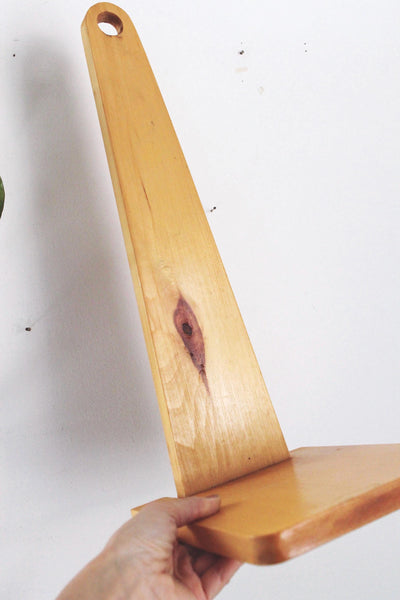 Vintage Wooden Wall Shelf, Sconce, Candle Holder, Trinket Shelf - Mid Century, Farmhouse, Cottagecore