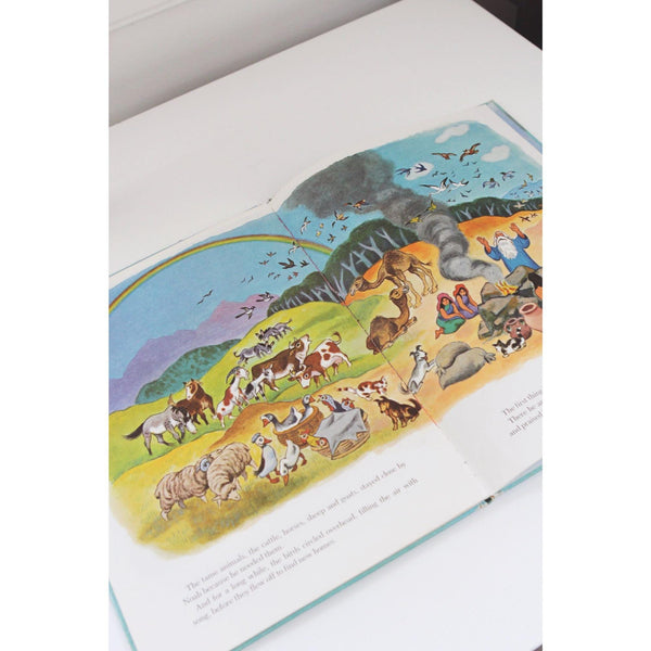 Noahs Ark By Barbara Shook Hazen Vintage 1969 A Big Golden Book Hardcover Illustrated