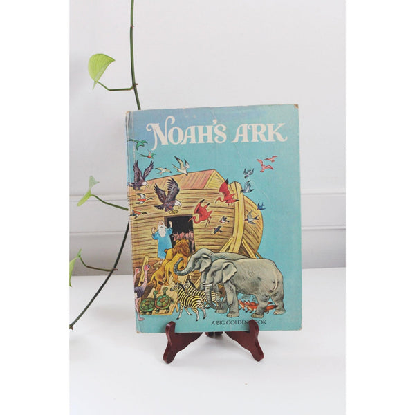 Noahs Ark By Barbara Shook Hazen Vintage 1969 A Big Golden Book Hardcover Illustrated