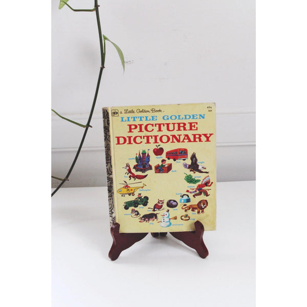 Little Golden Book Picture Dictionary 1976 Vintage Childrens Illustrated Hardcover
