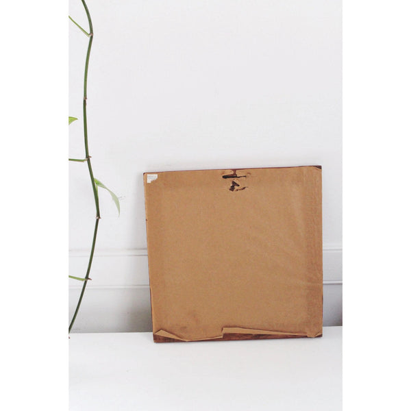 Vintage Noahs Ark Framed Folk Art Wall Decor - Red Wooden Frame - Cottagecore, Farmhouse