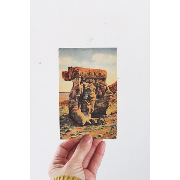 Vintage Arizona Postcard The Arm Chair Petrified Forest Arizona With Handwritten Note 1940