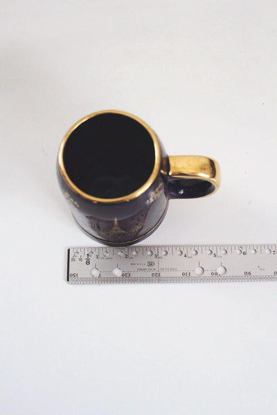 Vintage Limoges Cobalt Blue Tankard Mug Porcelain Souvenir Paris Eiffel Tower