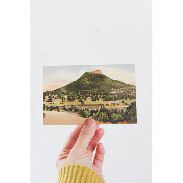 Vintage Starvation Peak Postcard Santa Fe Trail New Mexico 1946 Postmarked Scenic Landscape