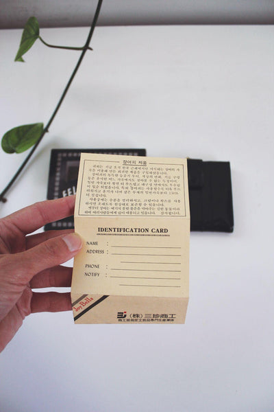 Vintgage Joy Bells Eel Skin Wallet Original Box New Old Stock Leather Korea NOS Black