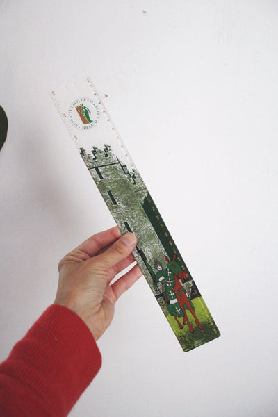Vintage Bunratty Castle Ireland Souvenir Ruler Medieval Knight Castle Design