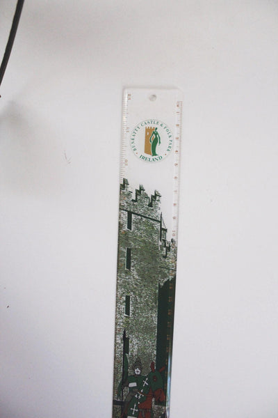 Vintage Bunratty Castle Ireland Souvenir Ruler Medieval Knight Castle Design