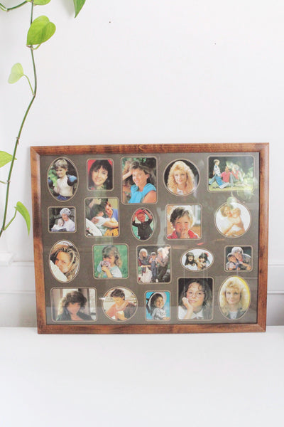 Vintage Collage Wood Picture Frame 16x20 - Photo, Art, Wall Hanging