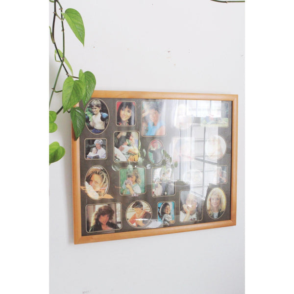 Vintage Collage Wood Picture Frame 16x20 - Multi- Photo, Art, Wall Hanging