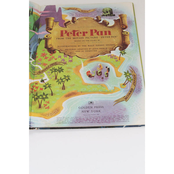Walt Disneys Peter Pan Big Golden Book 1969 Vintage Childrens Storybook