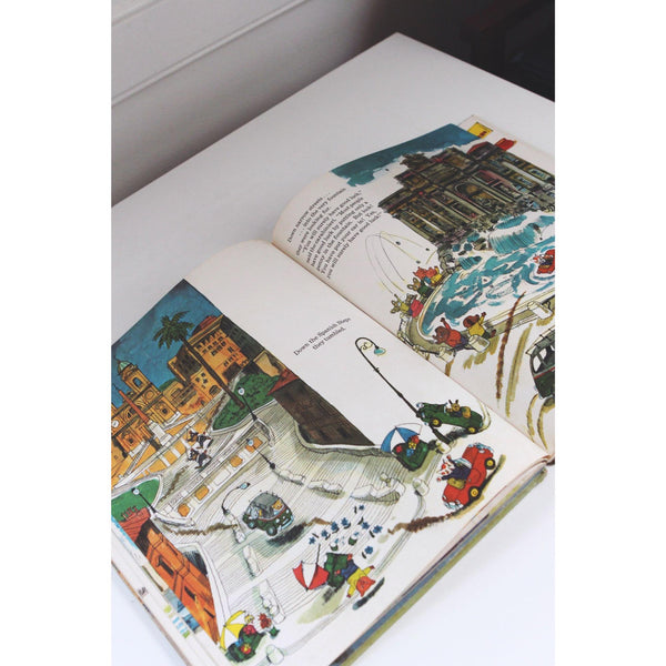 Richard Scarrys Busy Busy World Giant Golden Book 1965 Vintage Childrens Book