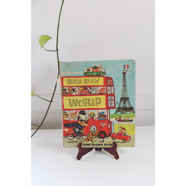Richard Scarrys Busy Busy World Giant Golden Book 1965 Vintage Childrens Book