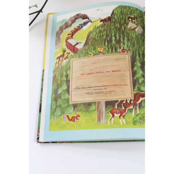 The Little Red Caboose Childrens Book 1970 Golden Press Tibor Gergely Illustrated Hardcover