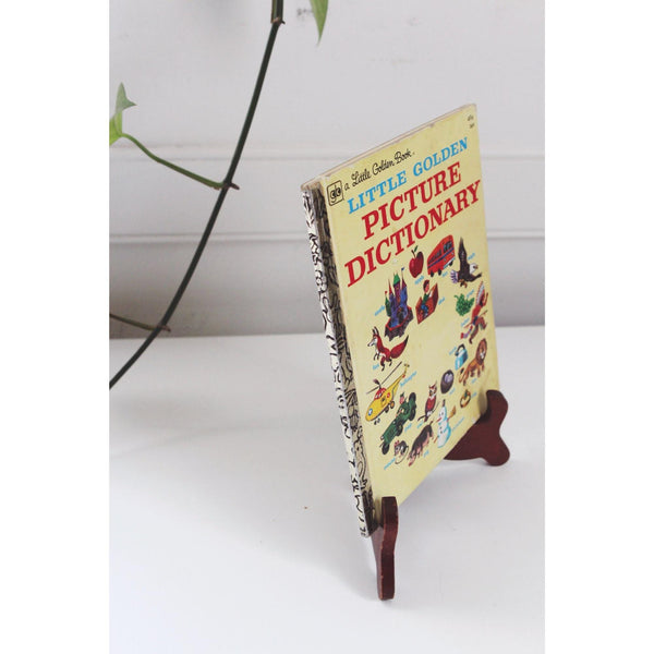 Little Golden Book Picture Dictionary 1976 Vintage Childrens Illustrated Hardcover