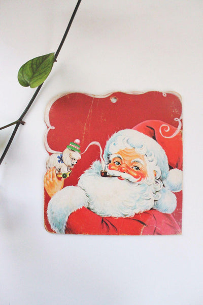 Vintage 50s The Night Before Christmas Die-Cut Santa Claus Childrens Book Saalfield Publishing