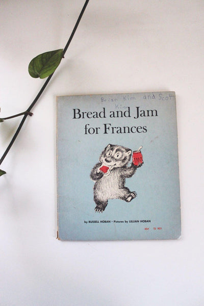 Bread And Jam For Frances Russell Hoban 1967 Scholastic Book Vintage Childrens