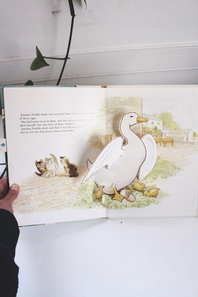 The Jemima Puddle-Duck Pop-Up Book By Beatrix Potter Vintage Childrens Hardcover Frederick Warne & Co.
