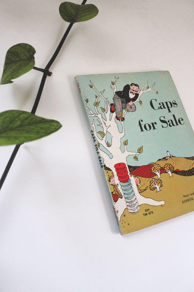 Caps For Sale Esphyr Slobodkina Vintage Scholastic Book Services Edition Childrens
