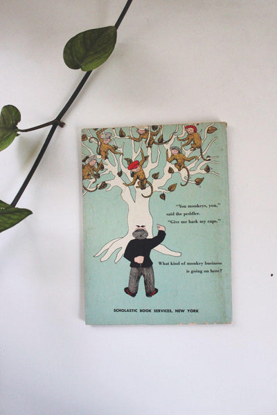 Caps For Sale Esphyr Slobodkina Vintage Scholastic Book Services Edition Childrens