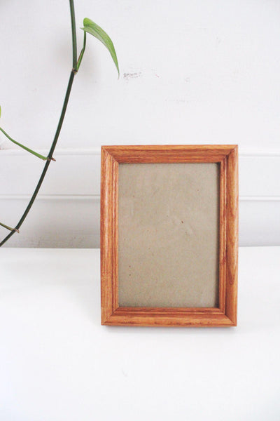 Vintage Wood Picture Frame 5x7 Solid Oak Photo Wall Art Decor Rustic Cottagecore