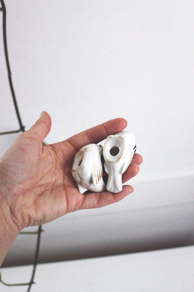Vintage Ceramic Sparrow Bird Figurines Otagiri OMC Hand-Painted Miniature Collectibles