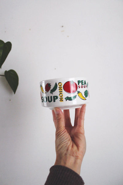 Vintage Houston Foods Ceramic Soup Mugs Set Of 2 Retro Farmhouse Nostalgic 70s 80s