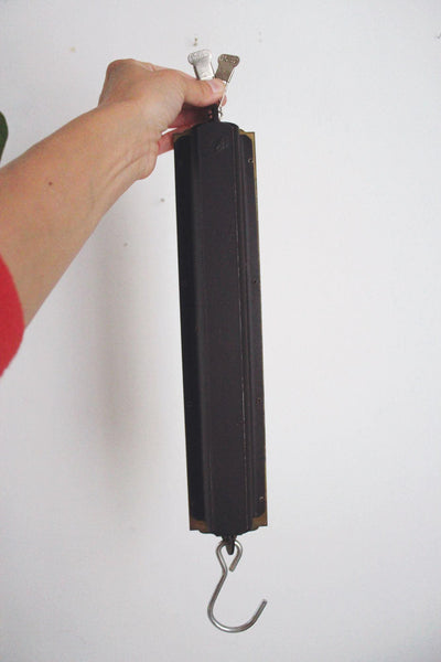Antique Chatillon Hanging Spring Scale Brass CATL 50 EG Vintage New York Industrial