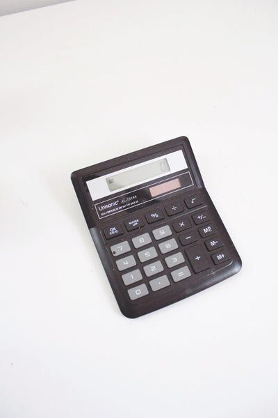 Unisonic XL-1514X Vintage Calculator Dual Power Solar & Battery Back Up Retro