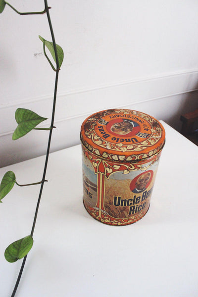 Vintage Uncle Bens Rice Collectible Tin Canister 40th Anniversary Limited Edition