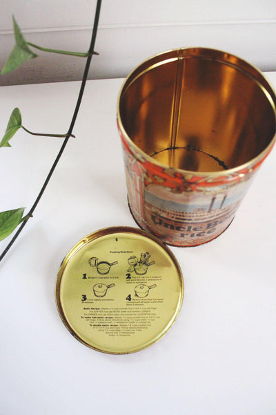 Vintage Uncle Bens Rice Collectible Tin Canister 40th Anniversary Limited Edition