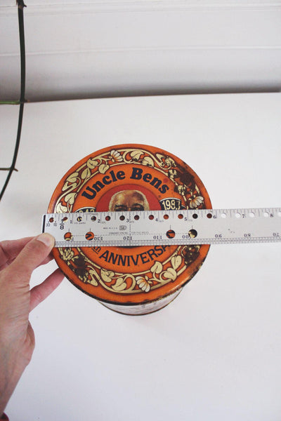 Vintage Uncle Bens Rice Collectible Tin Canister 40th Anniversary Limited Edition