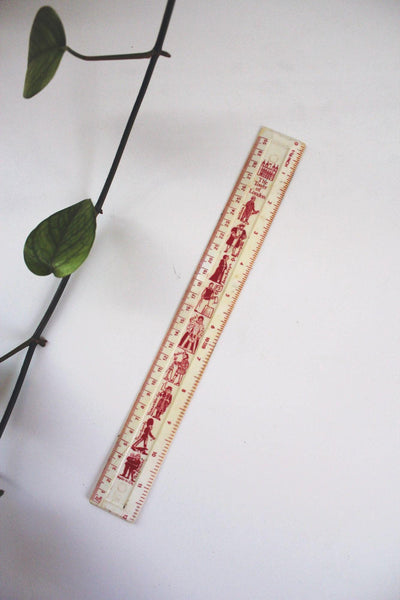 Tower Of London Vintage Ruler Historical Figures Illustrations UK Souvenir 12-Inch Collectible