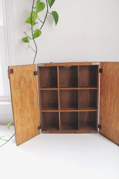Vintage Miller High Life Wooden Cabinet Wall Hanging Crate Box Storage