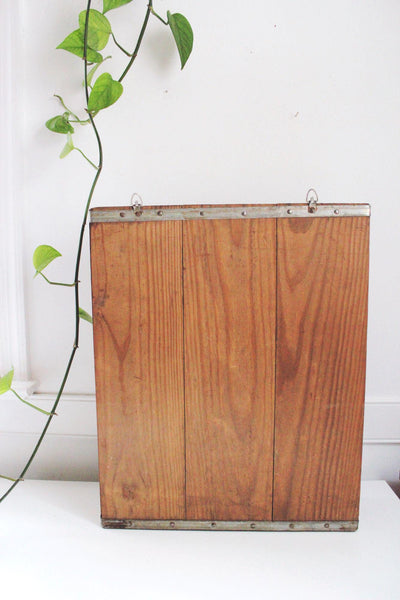 Vintage Miller High Life Wooden Cabinet Wall Hanging Crate Box Storage