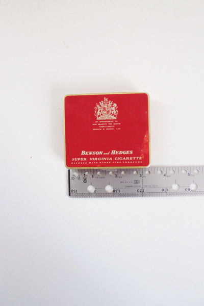 Vintage Benson Hedges Super Virginia Cigarette Tin Tobacco Box Tobacciana