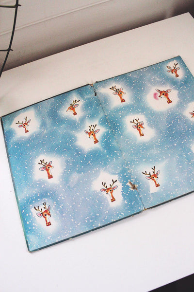 Rudolph The Red-Nosed Reindeer Big Golden Book 1949 Vintage Childrens Christmas