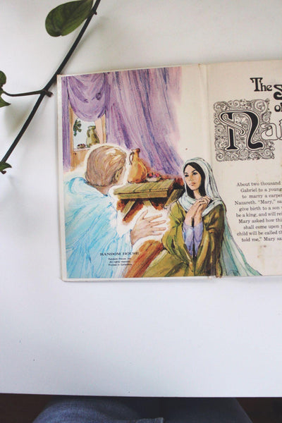 The Story Of The Nativity Pop-Up Book First Edition Vintage Rare Childrens Random House