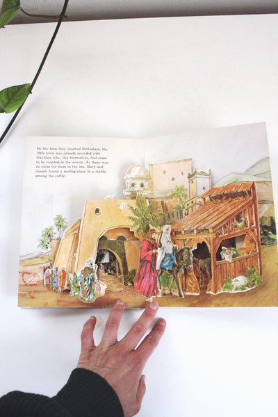 The Story Of The Nativity Pop-Up Book First Edition Vintage Rare Childrens Random House