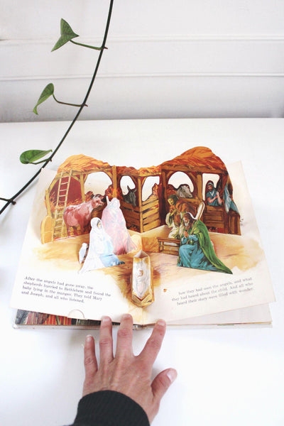 The Story Of The Nativity Pop-Up Book First Edition Vintage Rare Childrens Random House