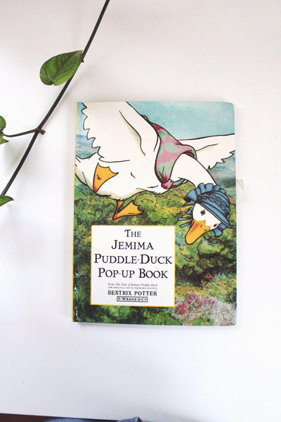 The Jemima Puddle-Duck Pop-Up Book By Beatrix Potter Vintage Childrens Hardcover Frederick Warne & Co.